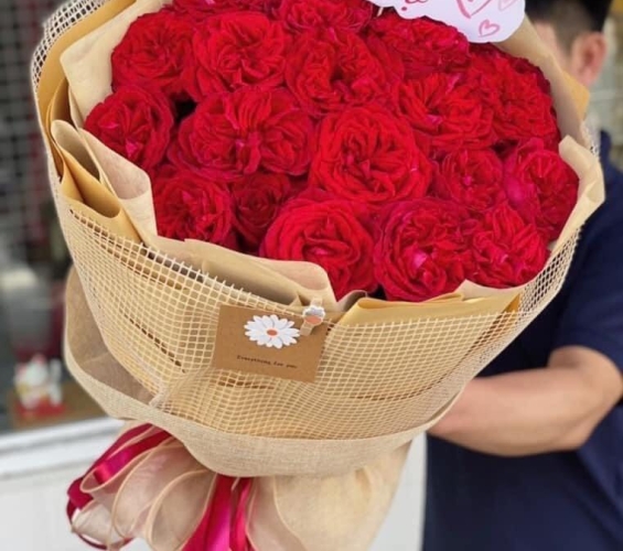 Hoa bó tặng vợ