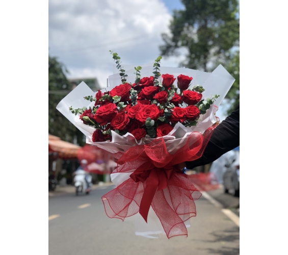 MẪU BÓ HOA HỒNG ĐỎ