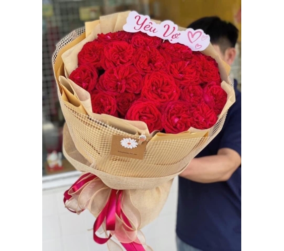 Hoa bó tặng vợ